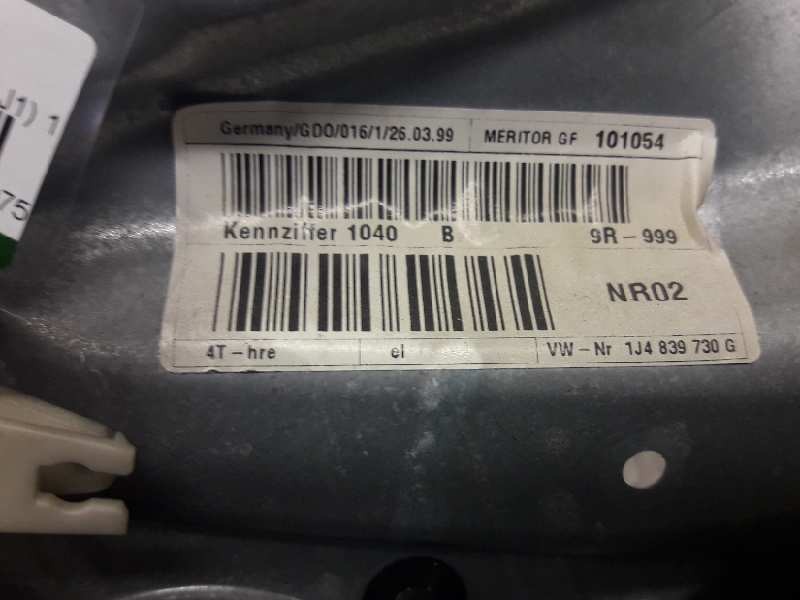 Recambio de elevalunas trasero derecho para volkswagen golf iv berlina (1j1) 1.9 tdi referencia OEM IAM 1J4839756A  
