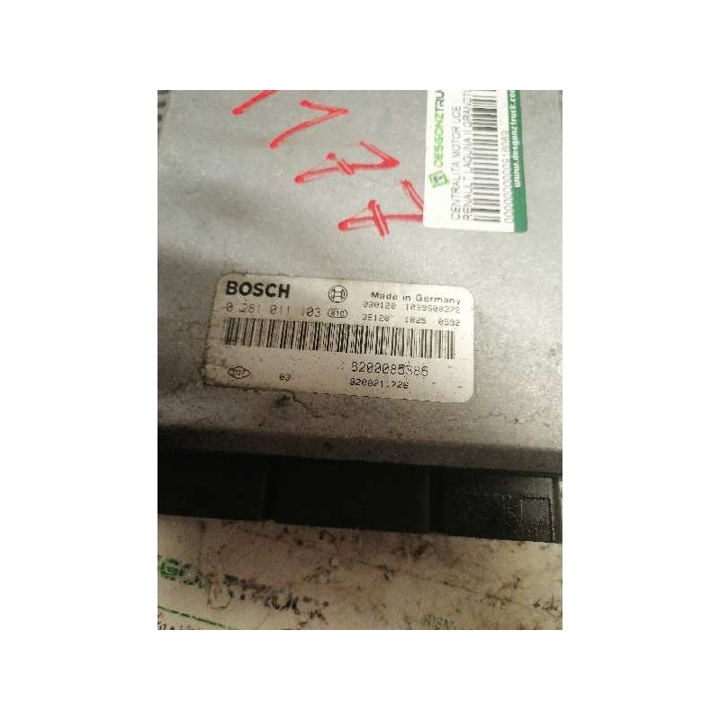 Recambio de centralita motor uce para renault laguna ii grandtour (kg0) expression referencia OEM IAM 0281011103 8200085386 8200