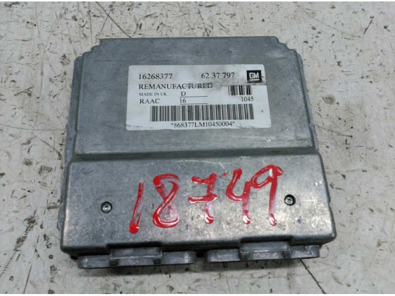 Recambio de centralita motor uce para opel astra g berlina club referencia OEM IAM 16268377 6237797 