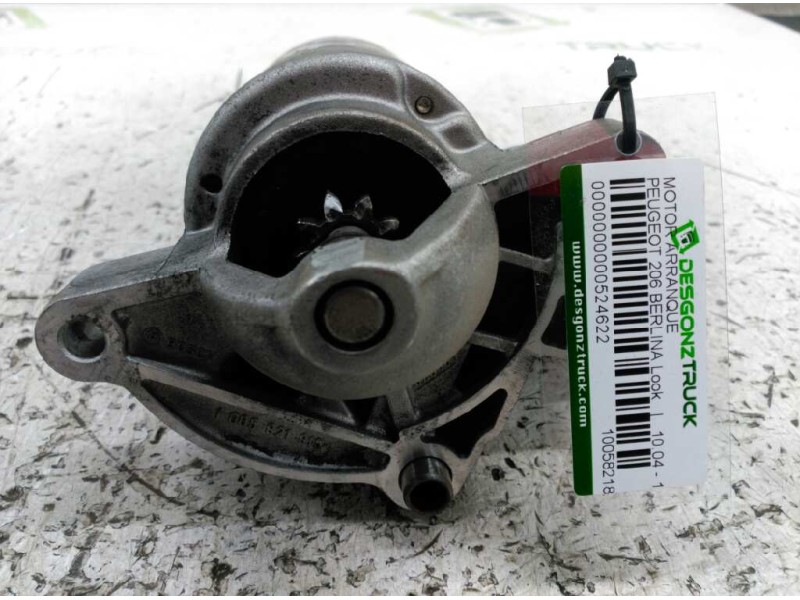 Recambio de motor arranque para peugeot 206 berlina look referencia OEM IAM 1005821815 9 DIENTES 
