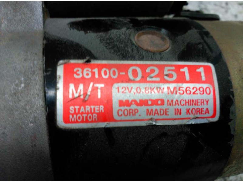 Recambio de motor arranque para hyundai atos (mx) gls referencia OEM IAM M56290 8 DIENTES 