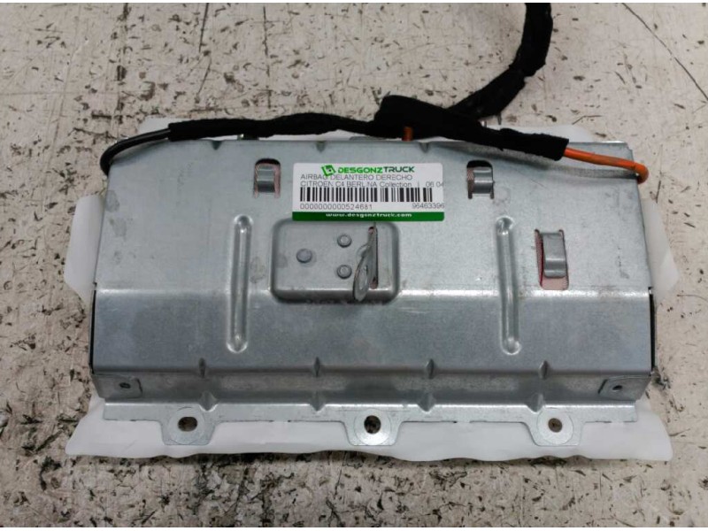 Recambio de airbag delantero derecho para citroën c4 berlina collection referencia OEM IAM 9646339680  