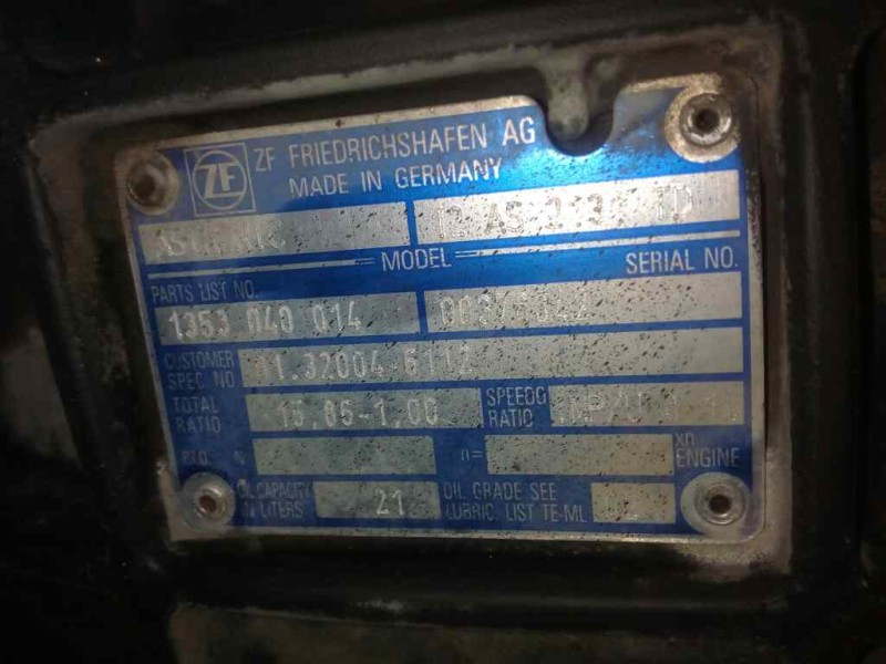 Recambio de caja cambios para man tg - a 18.xxx 10.5 diesel referencia OEM IAM 12AS2131TD 1353040014 8132004612