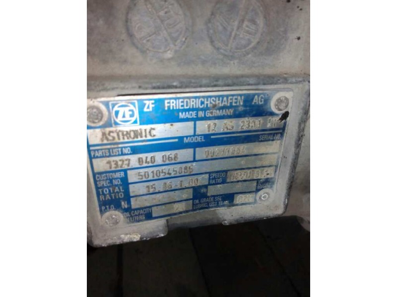 Recambio de caja cambios para renault trucks premium distribution 420.18 (412cv) referencia OEM IAM 12AS2301IT 1327040068 002778