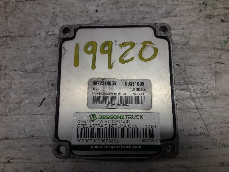 Recambio de centralita motor uce para opel astra g berlina club referencia OEM IAM 8972314050  