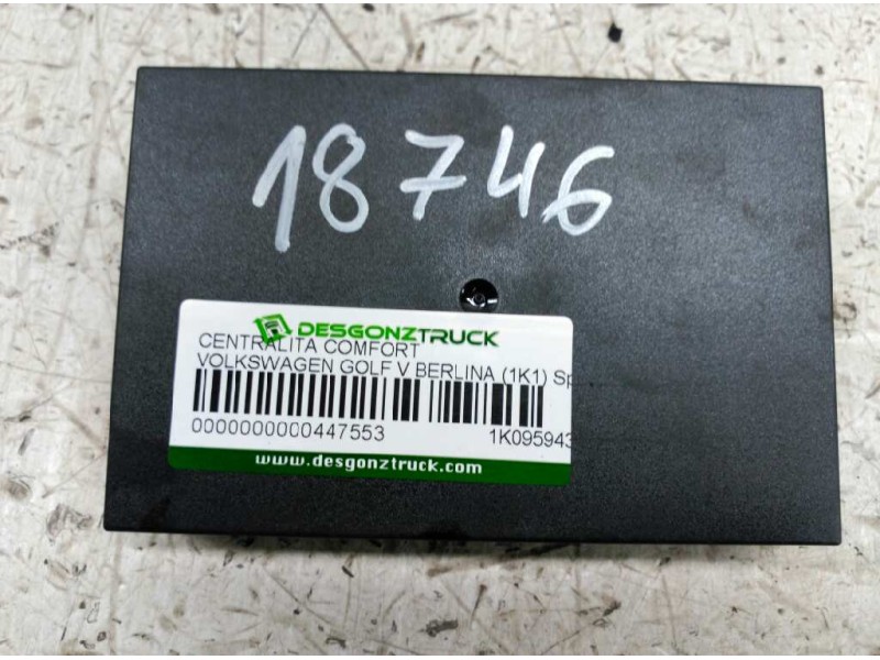 Recambio de centralita comfort para volkswagen golf v berlina (1k1) sportline referencia OEM IAM 1K0959433BL  
