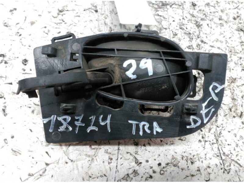 Recambio de maneta interior trasera derecha para peugeot 206 berlina xt referencia OEM IAM 9623698077  