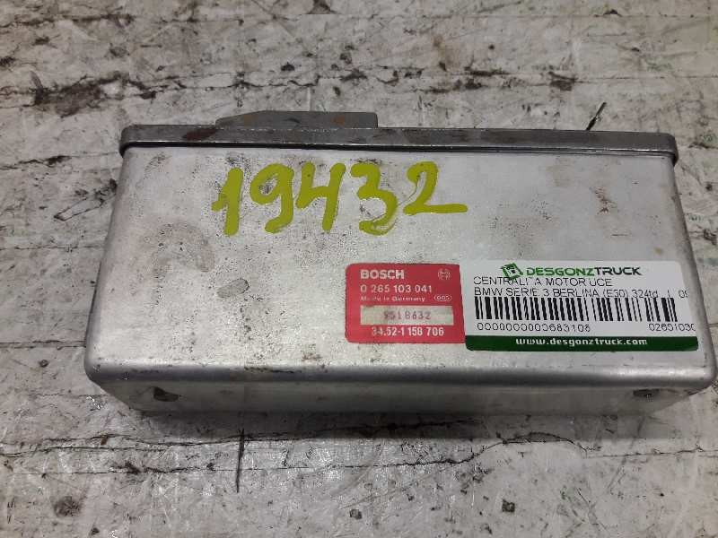 Recambio de centralita motor uce para bmw serie 3 berlina (e30) 324td referencia OEM IAM 0265103041  