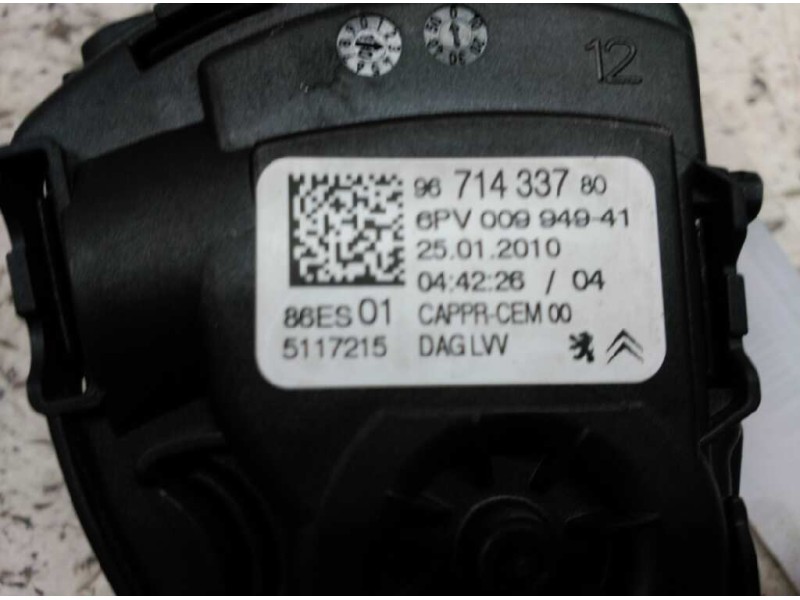 Recambio de potenciometro pedal para peugeot 308 confort referencia OEM IAM 9671433780  