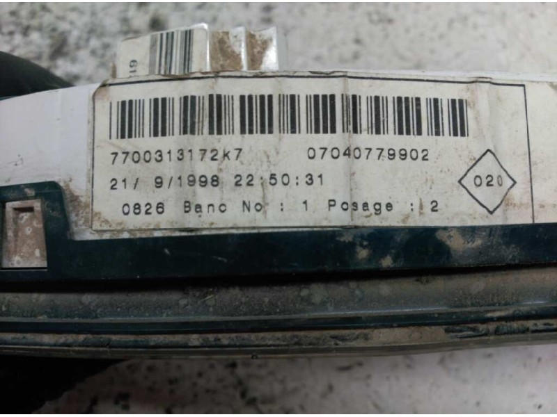 Recambio de cuadro instrumentos para renault kangoo (f/kc0) referencia OEM IAM 7700313172K7  