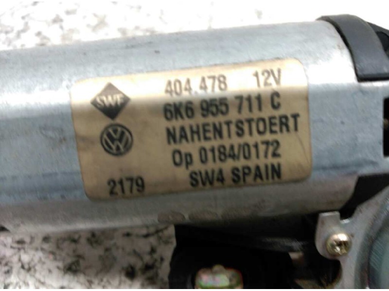 Recambio de motor limpia trasero para seat ibiza (6k1) select referencia OEM IAM 6K6955711C  