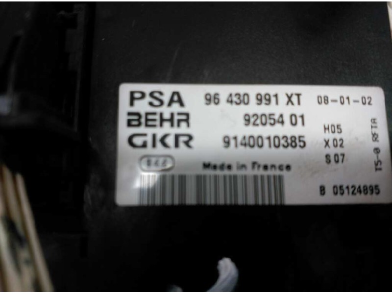 Recambio de mando climatizador para peugeot 307 (s1) xt referencia OEM IAM 9140010385  
