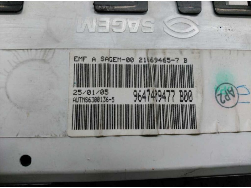 Recambio de pantalla multifuncion para citroën c2 empresa referencia OEM IAM  0390513 