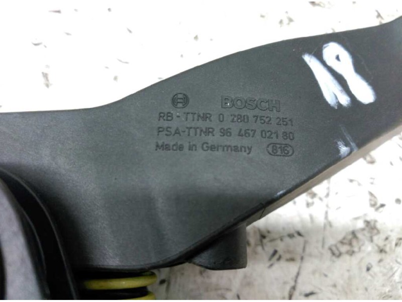 Recambio de potenciometro pedal para citroën c2 empresa referencia OEM IAM 9646702180  