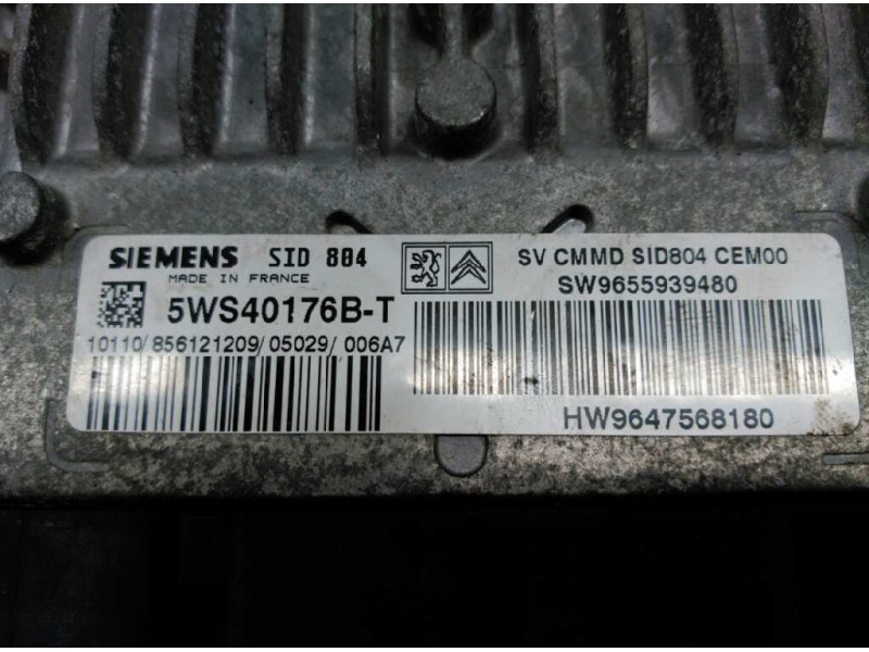 Recambio de centralita motor uce para citroën c2 empresa referencia OEM IAM SW9655939480  