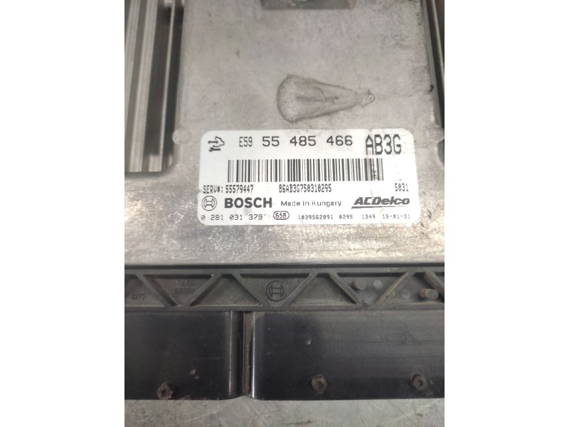 Recambio de centralita motor uce para opel insignia berlina expression referencia OEM IAM 55485466  0281031379