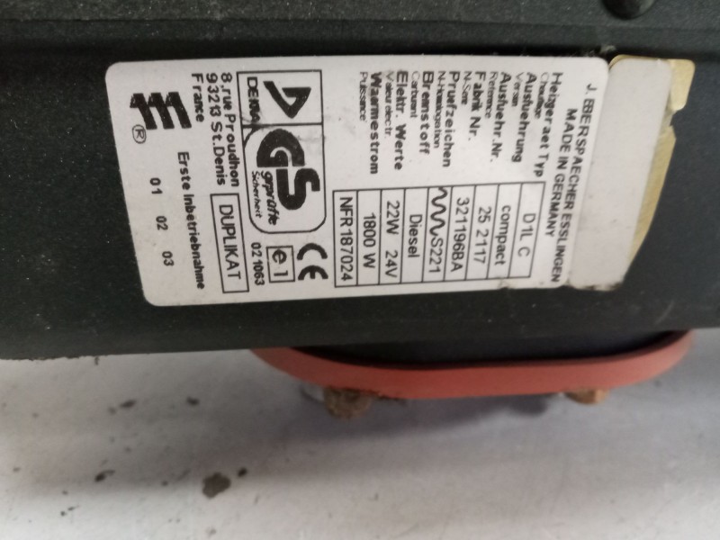 Recambio de motor calefaccion cabina para renault midlum 6.2 diesel referencia OEM IAM d1lc eberspacher 20360150