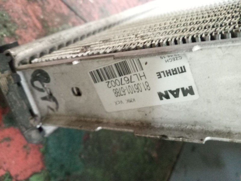 Recambio de radiador agua para man tgx 18.xxx 12.4 diesel referencia OEM IAM 81061016788  