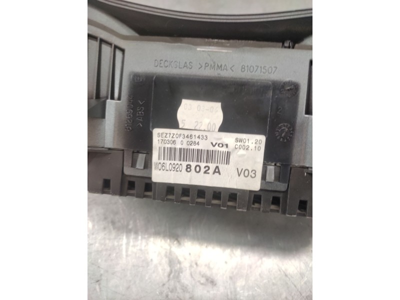 Recambio de cuadro instrumentos para seat ibiza (6l1) cool referencia OEM IAM 6L0920802A  
