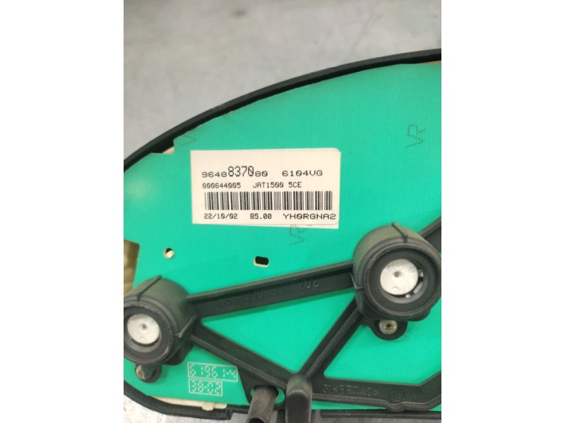 Recambio de cuadro instrumentos para peugeot 206 sw xs referencia OEM IAM 9648837080  