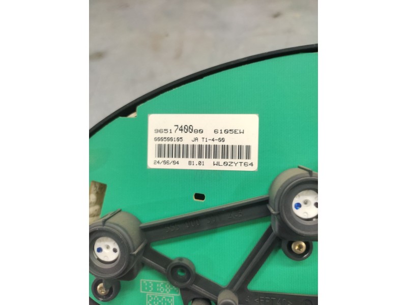 Recambio de cuadro instrumentos para peugeot 206 berlina 1.4 hdi referencia OEM IAM 9651740080  