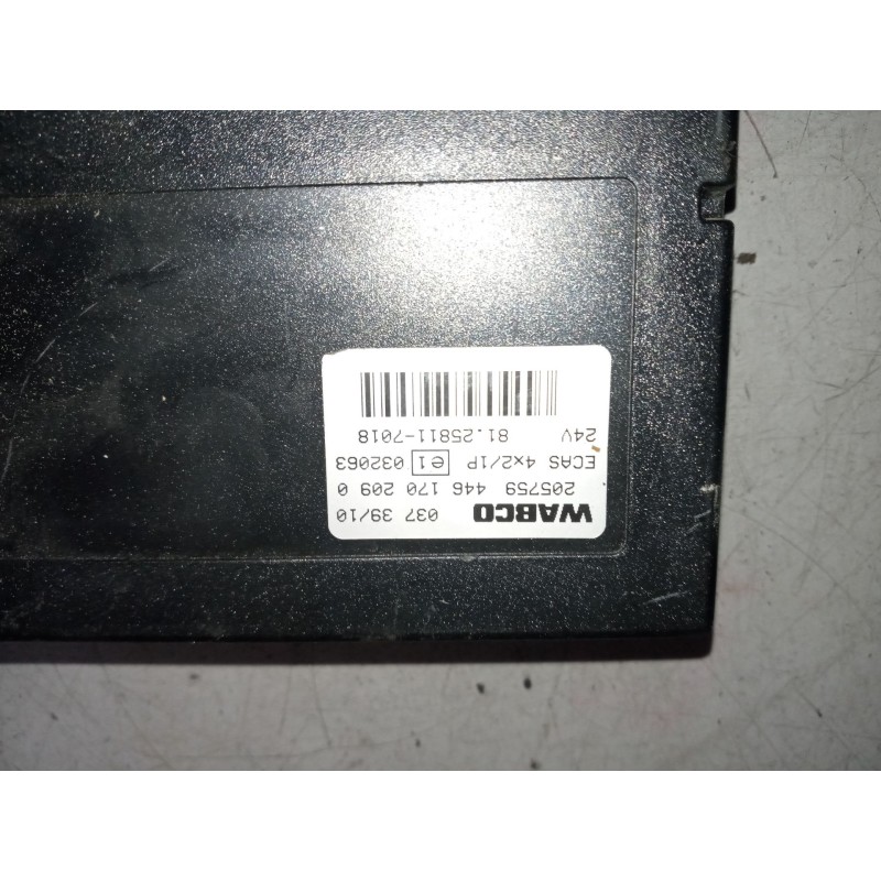 Recambio de modulo electronico para man tgx 18.xxx 10.5 diesel referencia OEM IAM 81258117018 centralita ecas 4461702090